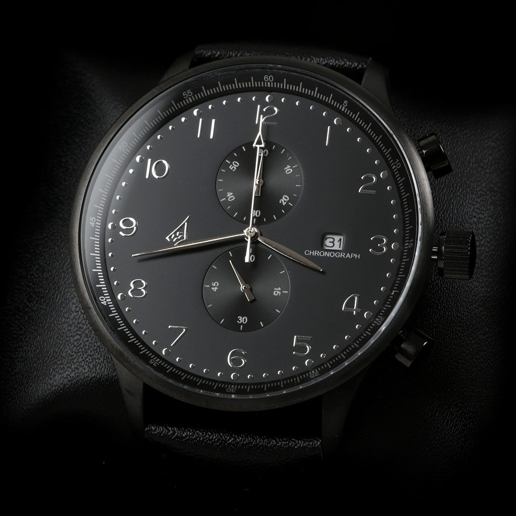 Montre Chronographe Flyback en Ville Cadran Noir — Dassault Aviation