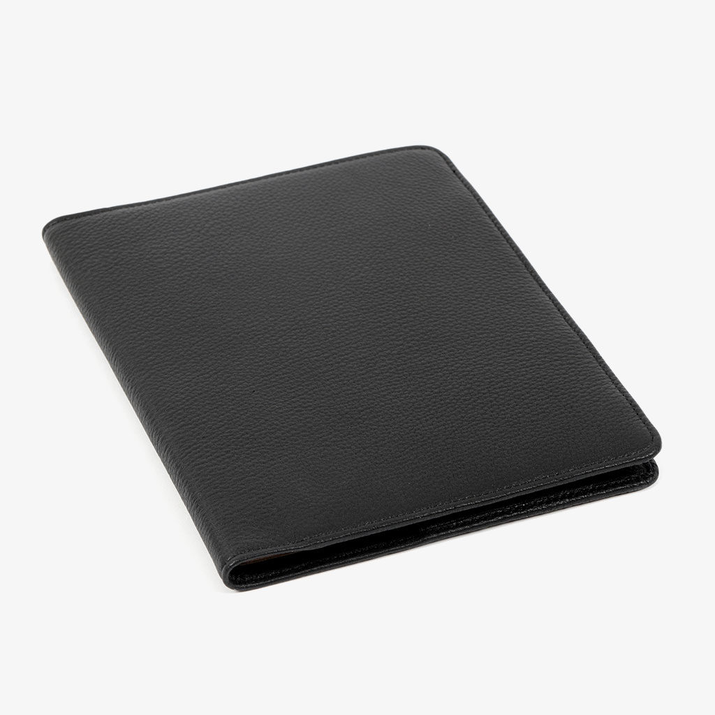 Black Leather Notebook Cover