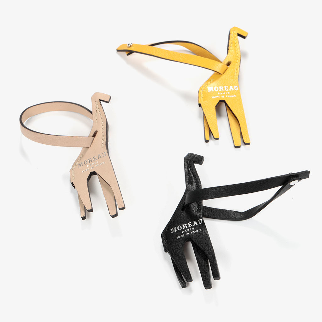 Porte Clefs en Cuir Girafe — Moreau